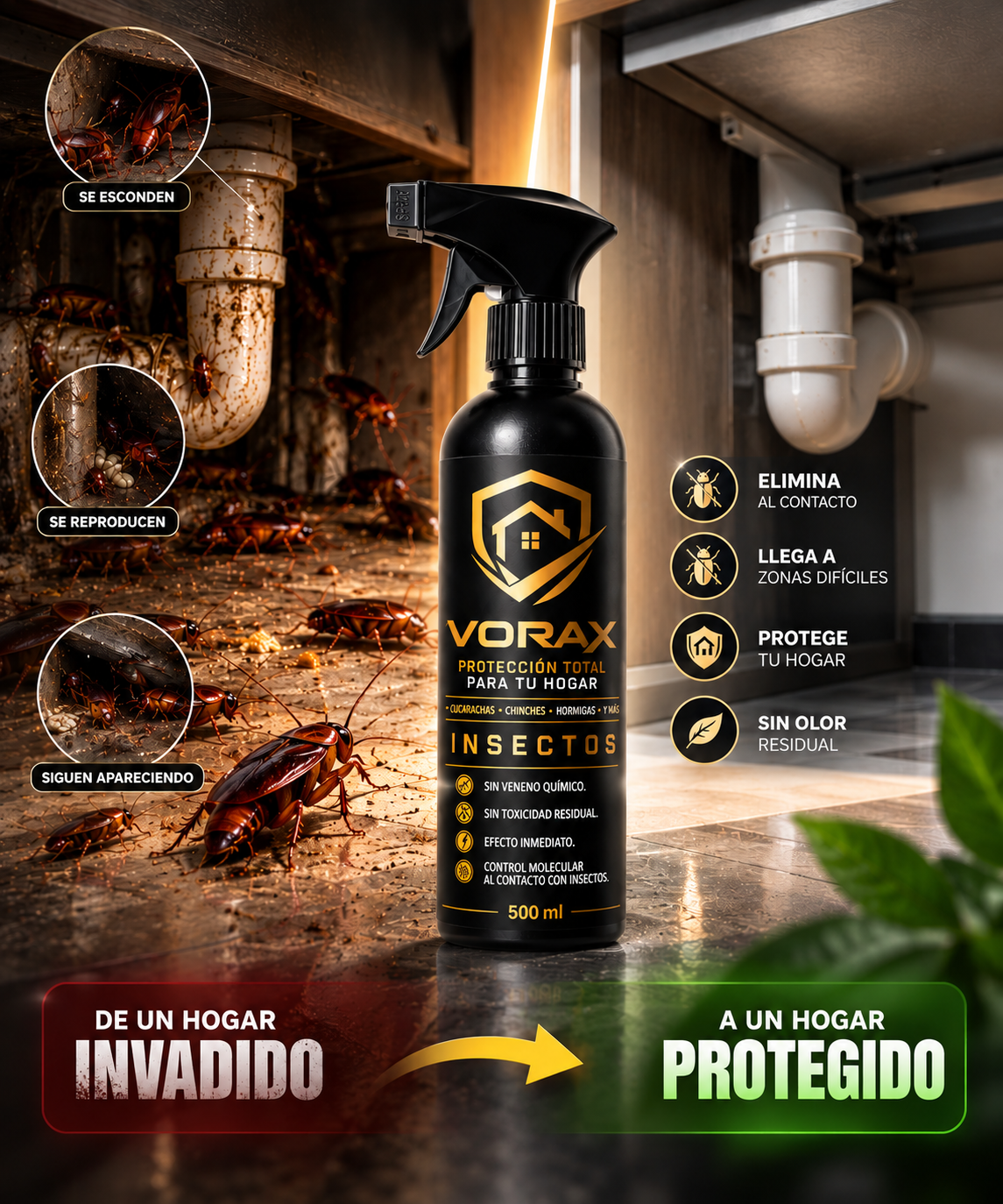 VORAX transforma un hogar invadido en un hogar protegido